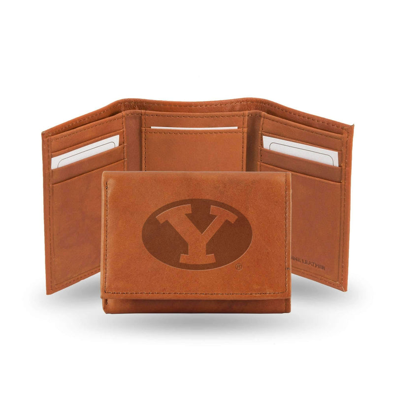 Designer Wallets Brigham Young Embossed Trifold