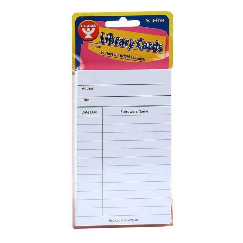 Bright Library Cards White 500 Ct-Arts & Crafts-JadeMoghul Inc.
