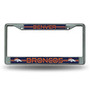 Cute License Plate Frames Broncos Bling Chrome Frame