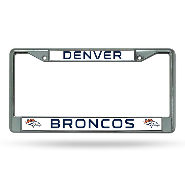 Cool License Plate Frames Broncos Chrome Frame