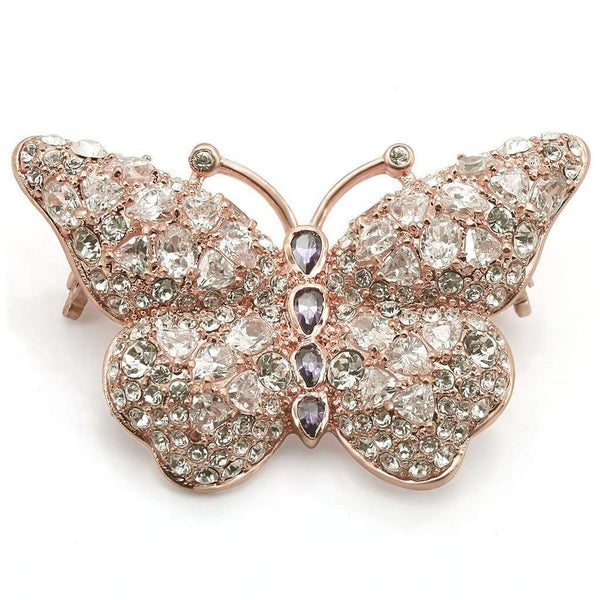Brooches Brooch For Women LO1227 Rose Gold Brass Brooches with AAA Grade CZ Alamode Fashion Jewelry Outlet