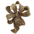 Brooch For Women LO2403 Gold White Metal Brooches with Top Grade Crystal