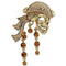 Brooch For Women LO2415 Gold White Metal Brooches with Top Grade Crystal