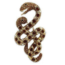 Brooch For Women LO2423 Gold White Metal Brooches with Top Grade Crystal