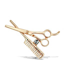 Brooch For Women LO2768 Flash Rose Gold White Metal Brooches with Crystal