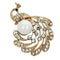 Brooch For Women LO2778 Flash Rose Gold White Metal Brooches with Synthetic