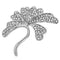 Brooch Jewelry LO2874 Imitation Rhodium White Metal Brooches with Crystal