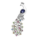 Brooch Jewelry LO2896 Imitation Rhodium White Metal Brooches with Crystal