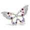 Brooch Jewelry LO2906 Imitation Rhodium White Metal Brooches with Crystal