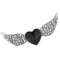 Brooch Jewelry LO2908 Imitation Rhodium White Metal Brooches with Crystal