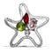 Brooch Jewelry LO2912 Imitation Rhodium White Metal Brooches with Synthetic
