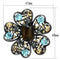 Brooch Jewelry LO2926 Ruthenium White Metal Brooches with Synthetic