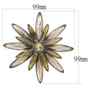 Brooches Brooch Jewelry LO4176 Antique Copper Brass Brooches with Synthetic Alamode Fashion Jewelry Outlet