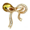 Brooch LO2847 Flash Rose Gold White Metal Brooches with Synthetic