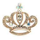 Brooch LO2871 Flash Rose Gold White Metal Brooches with Top Grade Crystal