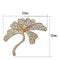 Brooch LO2875 Flash Rose Gold White Metal Brooches with Top Grade Crystal
