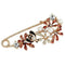 Brooch LO2879 Flash Rose Gold White Metal Brooches with Synthetic