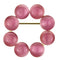 Brooch LO2886 Flash Gold White Metal Brooches with Synthetic in Rose