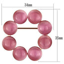 Brooch LO2887 Flash Rose Gold White Metal Brooches with Synthetic