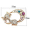Brooch LO2889 Flash Rose Gold White Metal Brooches with Top Grade Crystal