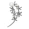 Brooches and Pins LO2833 Imitation Rhodium White Metal Brooches with Synthetic