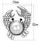 Brooches and Pins LO2842 Imitation Rhodium White Metal Brooches with Synthetic
