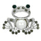 Brooches and Pins LO2844 Imitation Rhodium White Metal Brooches with Synthetic