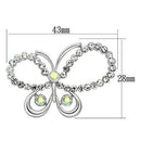 Brooches and Pins LO2864 Imitation Rhodium White Metal Brooches with Crystal