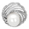 Brooches and Pins LO2866 Imitation Rhodium White Metal Brooches with Synthetic