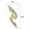 Gold Brooch LO2940 Flash Gold White Metal Brooches with Top Grade Crystal