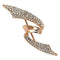 Gold Brooch LO2941 Flash Rose Gold White Metal Brooches with Crystal