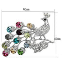 Brooches Hair Brooch LO2769 Imitation Rhodium White Metal Brooches with Crystal Alamode Fashion Jewelry Outlet