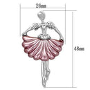 Brooches Hair Brooch LO2779 Imitation Rhodium White Metal Brooches with Crystal Alamode Fashion Jewelry Outlet