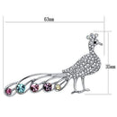 Brooches Hair Brooch LO2797 Imitation Rhodium White Metal Brooches with Crystal Alamode Fashion Jewelry Outlet