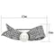 Hair Brooch LO2799 Imitation Rhodium White Metal Brooches with Synthetic