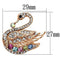 Brooches Vintage Brooches LO2789 Flash Rose Gold White Metal Brooches with Crystal Alamode Fashion Jewelry Outlet
