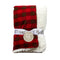 Brown and Red Buffalo Check Faux Shearling Blanket-NORTH-JadeMoghul Inc.