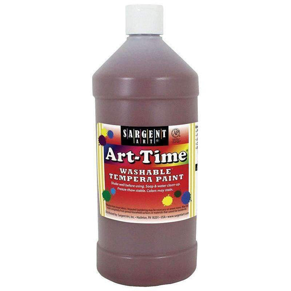 BROWN ART-TIME WASHABLE PAINT 32 OZ-Arts & Crafts-JadeMoghul Inc.