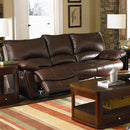 Brown Leatherite Reclinig Sofa, 3-Seater-Sofas-Brown-Leather-JadeMoghul Inc.