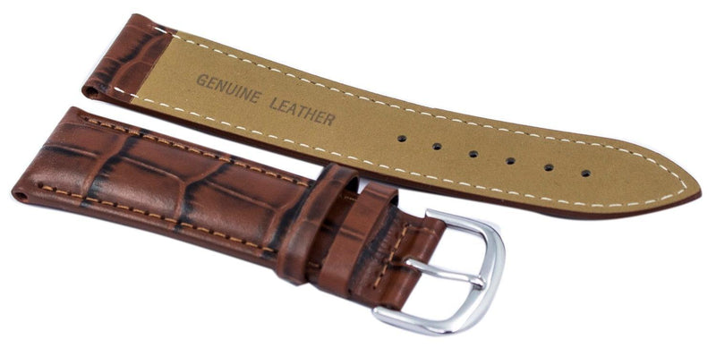 Brown Ratio Brand Leather Strap 22mm-Branded Watches-JadeMoghul Inc.