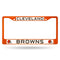 Cute License Plate Frames Browns Orange Colored Chrome Frame