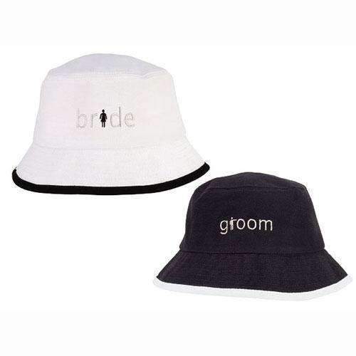 Brushed Cotton Twill Crusher Hat Just Married White (Pack of 1)-Personalized Gifts By Type-JadeMoghul Inc.
