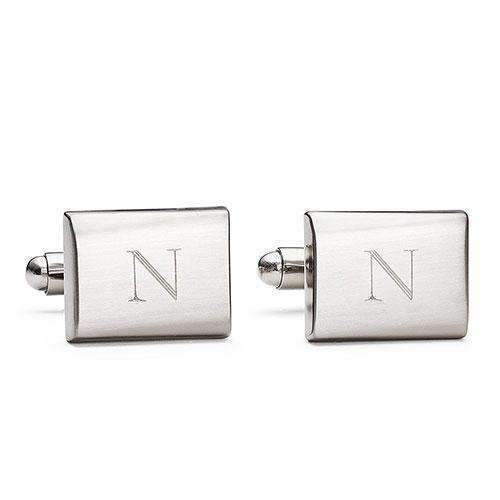 Brushed Rectangular Steven Cuff Links (Pack of 1)-Personalized Gifts By Type-JadeMoghul Inc.