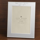 Brushed silver two tone engraved 5 x 7 picture frame-Personalized Gifts By Type-JadeMoghul Inc.