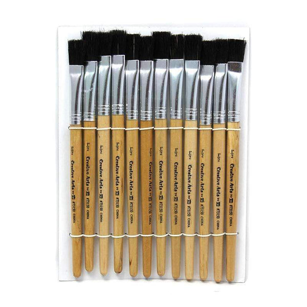 BRUSHES STUBBY EASEL FLAT 1/2IN-Supplies-JadeMoghul Inc.