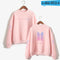 BTS Love Yourself k pop Women Hoodies Sweatshirts Hoodies outwear Hip-Hop Bangtan boys jimin Clothes-Pink-M-JadeMoghul Inc.