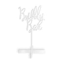 Bubbly Bar Acrylic Sign - White (Pack of 1)-Wedding Signs-JadeMoghul Inc.