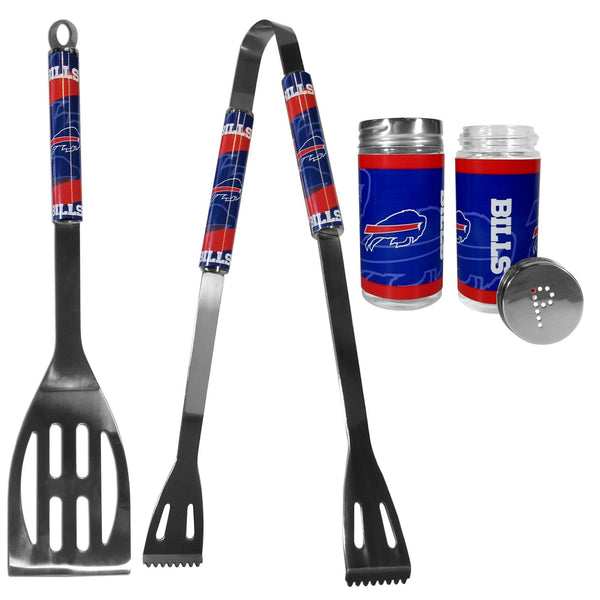Buffalo Bills 2pc BBQ Set with Tailgate Salt & Pepper Shakers-Tailgating Accessories-JadeMoghul Inc.