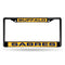 Mercedes License Plate Frame Buffalo Sabres Black Laser Chrome Frame