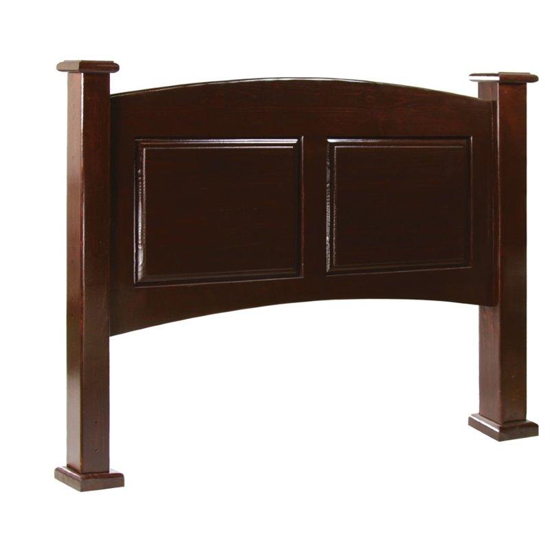 Buffalo Solid Wood Headboard , Dark Cherry-Headboards-Dark Cherry-Wood-JadeMoghul Inc.